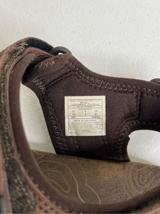 Merrell Sandspur Brown Sport Sandals Men Sz 10 Adjustable Hiking Comfort Outdoor main image 10